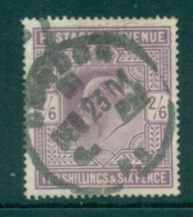 GB 1902-11 KEVII 2/6d Lilac (faulty, Spacefiller) FU Lot66719 - Non Classés