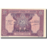 Billet, FRENCH INDO-CHINA, 20 Cents, Undated (1942), KM:90, NEUF - Indocina