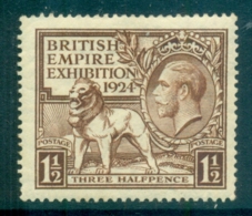 GB 1924 1.5d British Empire Exhibition MUH Lot70201 - Non Classés