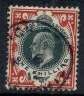 GB 1902-11 KEVII 1/- Carmine & Dull Green FU - Ohne Zuordnung