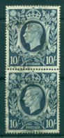 GB 1939-42 KGVI 10/- Royal Arms Indigo  Pair FU  Lot32652 - Non Classificati