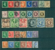 GB 1937-42 KGVI Defins, Light & Dark + HV FU Lot68253 - Ohne Zuordnung