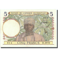 Billet, French West Africa, 5 Francs, 1937, 1937-08-12, KM:21, SPL+ - West-Afrikaanse Staten