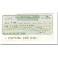 Billet, Italie, 100 Lire, 1976, 1976-10-20, SPL - [10] Assegni E Miniassegni