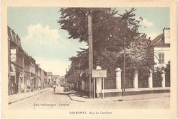 Dépt 59 - SOLESMES - Rue De Cambrai - Édit. Helbecque - Solesmes