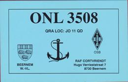 QSL Card Amateur Radio Beernem 1998 West-Vlaanderen Wapen Heraldiek Heraldry - Amateurfunk