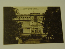 RHONE-SAINT PRIEST-LE CHATEAU FACADE PRINCIPALE -ANIMEE - Saint Priest