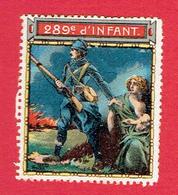 VIGNETTE DELANDRE 289e REGIMENT INFANTERIE GUERRE 1914 1918 WWI POSTER STAMP CINDERELLA - Vignette Militari