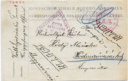 1916 - PRISONNIER De GUERRE HONGROIS En RUSSIE - CARTE Du CAMP D'OFFICIERS De TOMSK - Lettres & Documents