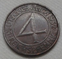 4 Pfg. 1932 G - 4 Reichspfennig