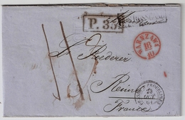 1861, " Warszawa " Glasklar ! Nach Frankreich  , A1753 - ...-1860 Prephilately