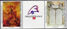CENTRAFRICAINE -  Bicentenaire De La Révolution Française Et Philexfrance 89 - Franz. Revolution