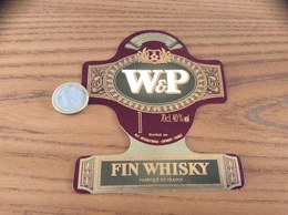 Etiquette « FIN WHISKY - W&P - W.P. INTERNATIONAL - LORMONT (33)» - Whisky