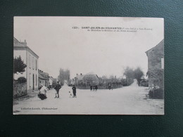 CPA 44 SAINT JULIEN DE VOUVANTES LES ROUTES DE MOISDON LA RIVIERE ET DU PETIT AUVERNE ANIMEE - Saint Julien De Vouvantes