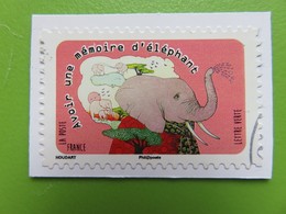 Timbre France YT 1315 AA - Expressions Inspirées Par Les Animaux - Avoir Une Mémoire D'éléphant - 2016 - KlebeBriefmarken