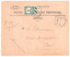 VERTUS Marne Ob Horoplan Type Pneumatique  1933 Enveloppe Entière 819 Taxe Yv 60 - 1859-1959 Briefe & Dokumente