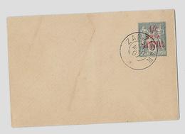 B.F.E. De ZANZIBAR - Janvier 1889 à 31.7.1904  E.P. ENV. (ACEP N°EN2 / Ind.7)  - ½ ANNA S. 5c SAGE - Lettres & Documents