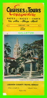 LIVRES - CRUISES & TOURS EVERYWHERE, 1948 - LEBANON COUNTY TRAVEL BUREAU, PA - 48 PAGES - - Sonstige & Ohne Zuordnung