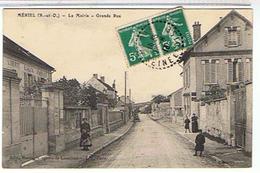 95..MERIEL - LA MAIRIE  - GRANDE  RUE  + PERSONNAGES - Meriel