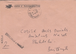 LSC 1987 - AMBULANT - Cachet Et Griffe CHARLEVILLE  à  PARIS  C - Railway Post