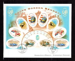 " 2005 : COUPE GORDON BENNETT " Sur Enveloppe 1er Jour Grand Format N° YT BF 86. Parfait état FDC - Automobile