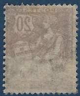 FRANCE Mouchon 1900 N°126** 20c Brun Recto Verso Partiel Fraicheur Postale TTB - 1900-02 Mouchon