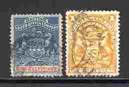 British South Africa Company 1891/1908 N°16,64, 1 € (cote 7 €, 2 Valeurs)) - Unclassified