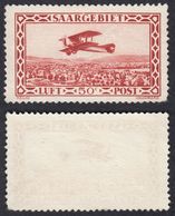 SAAR - SARRE - 1928 - Posta Aerea Yvert 1 Di Seconda Scelta, Nuovo, Senza Gomma E Retro Con Visibile Abrasione. - Poste Aérienne