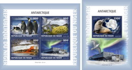 NIGER 2018 MNH Antarctica Antarktis Antartique Animals Birds M/S+S/S - OFFICIAL ISSUE - DH1902 - Antarctische Fauna