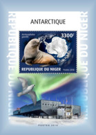 NIGER 2018 MNH Antarctica Antarktis Antartique Animals Birds S/S - IMPERFORATED - DH1902 - Fauna Antártica