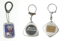 Porte Clefs, Clés , MARIE BRIZARD , BISLOR ,CEMOI  , 2 Scans , LOT DE 3 PORTE CLES ,  Frais Fr 4.95 E - Key-rings