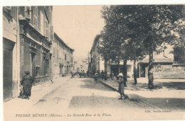 69 // PIERRE BENITE    La Grande Rue Et La Place   Edit Hostin - Pierre Benite