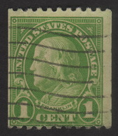 1924 US, 1c Stamp, Used, Benjamin Franklin, Sc 604 - Gebraucht