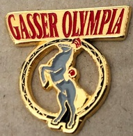 CIRQUE GASSER OLYMPIA - CIRKUS - CIRCUS - CIRCO -  CHEVAL - PFERDE - HORSE -                 (JAUNE) - Personnes Célèbres