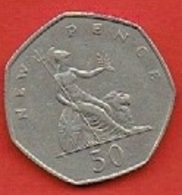 GREAT BRITAIN  # 50 NEW PENCE FROM 1969 - 50 Pence