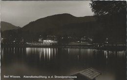 Bad  Wiessee.  Abendbeleuchtung A. D. Strandpromenade, Germany. S-4641 - Bad Wiessee