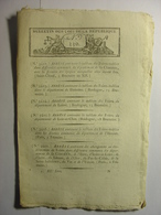 BULLETIN DES LOIS FRIMAIRE AN XII (1803) - SERVICE DE SANTE MILITAIRE - ECOLES SECONDAIRES RHIN DROME BELGIQUE - Decretos & Leyes