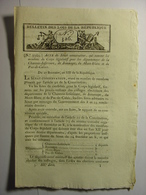 BULLETIN DES LOIS DE FRIMAIRE AN XII (1803) - AMNISTIE POUR CONSCRITS DESERTEURS ARMEE MILITAIRE - Décrets & Lois