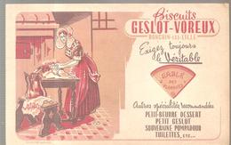 Buvard Biscuit GESLOT-VOREUX Ronchin Les Lille Véritable Sablé Des Flandres - Sucreries & Gâteaux