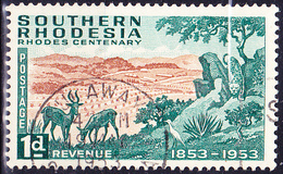 Südrhodesien - 100. Geburtstag Von Cecil Rhodes (Mi.Nr.: 74) 1953 - Gest. Used Obl. - Zuid-Rhodesië (...-1964)