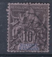 Anjouan N° 5 O Type Groupe : 10 C.noir Sur Lilas Oblitération Légère Sinon TB - Used Stamps
