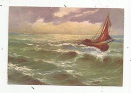 Cp , Bateau ,barque De Pêche ,illustrateur ,ed Dell'Anna & Gasparini, Vierge - Fishing Boats