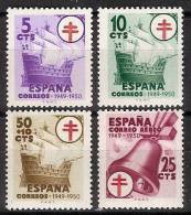 España 1066/1069 ** Tuberculosos 1949 - 1931-50 Unused Stamps