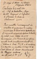 VP14.314 - MILITARIA - AMBERIEU 1924 - Lettre Le Chef De Bataillon Du 35 ème Rgt D'Infanterie à Mr Le Maire De CHALAMONT - Documenti