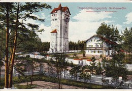 AK Truppenübungsplatz Grafenwöhr - Militärforstamt U. Wasserturm - Feldpost Masch Gew Komp 3, III A.K. - 1917 (38877) - Grafenwoehr