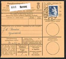 1963. Polar Bear. 5 Kr. Blue On Postopkrævnings-adressekort 30 Kr. 50 øre To Upernavi... (Michel 60) - JF104350 - Brieven En Documenten