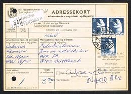 1963. Polar Bear. 5 Kr. Blue 3 Stamps On Adressekort To Godthåb From NORDRE UPERNAVIK... (Michel 60) - JF104351 - Brieven En Documenten