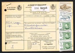 1973. Walruses. 10 Kr. Brown + 1,30 KR. + 3X10 ØRE On Adressekort To KURDLORSSUAK Fro... (Michel 83) - JF104355 - Briefe U. Dokumente