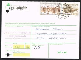 1973. Walruses. 10 Kr. Brown + 2,50 Kr. On Postopkrævnings-adressekort 180 Kr. 50 ØRE... (Michel 83) - JF104356 - Covers & Documents