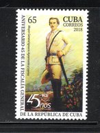 Cuba 2018 C18-33 Major General Ignacio Agramonte Y Loynaz MNH - Nuevos